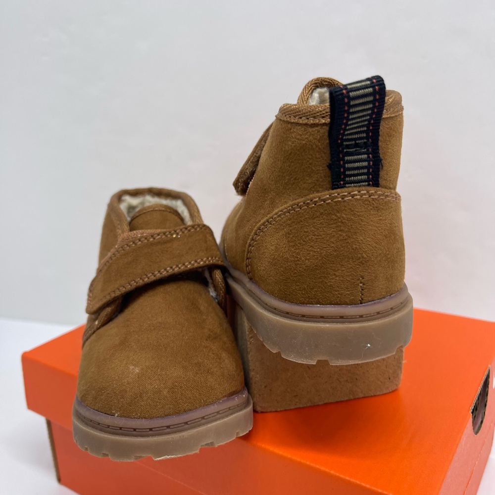 Kat & Jack Brown Kids Shoes with Velcro Strap - Picture 10 of 16